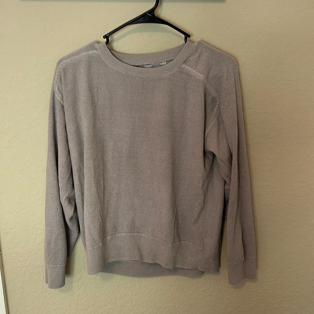 Barefoot Dreams Women's Soft Crew Neck Sweater in Gray